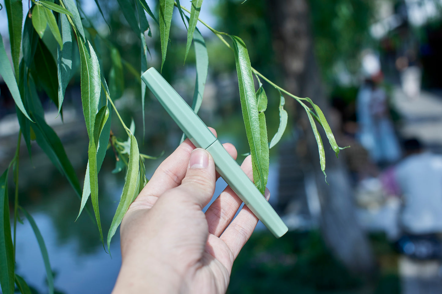 Ebonite Green Urushi Octagonal Fountain Pen Barrel, compatible with Sailor 1911L/Progear nibs.(with flaws)