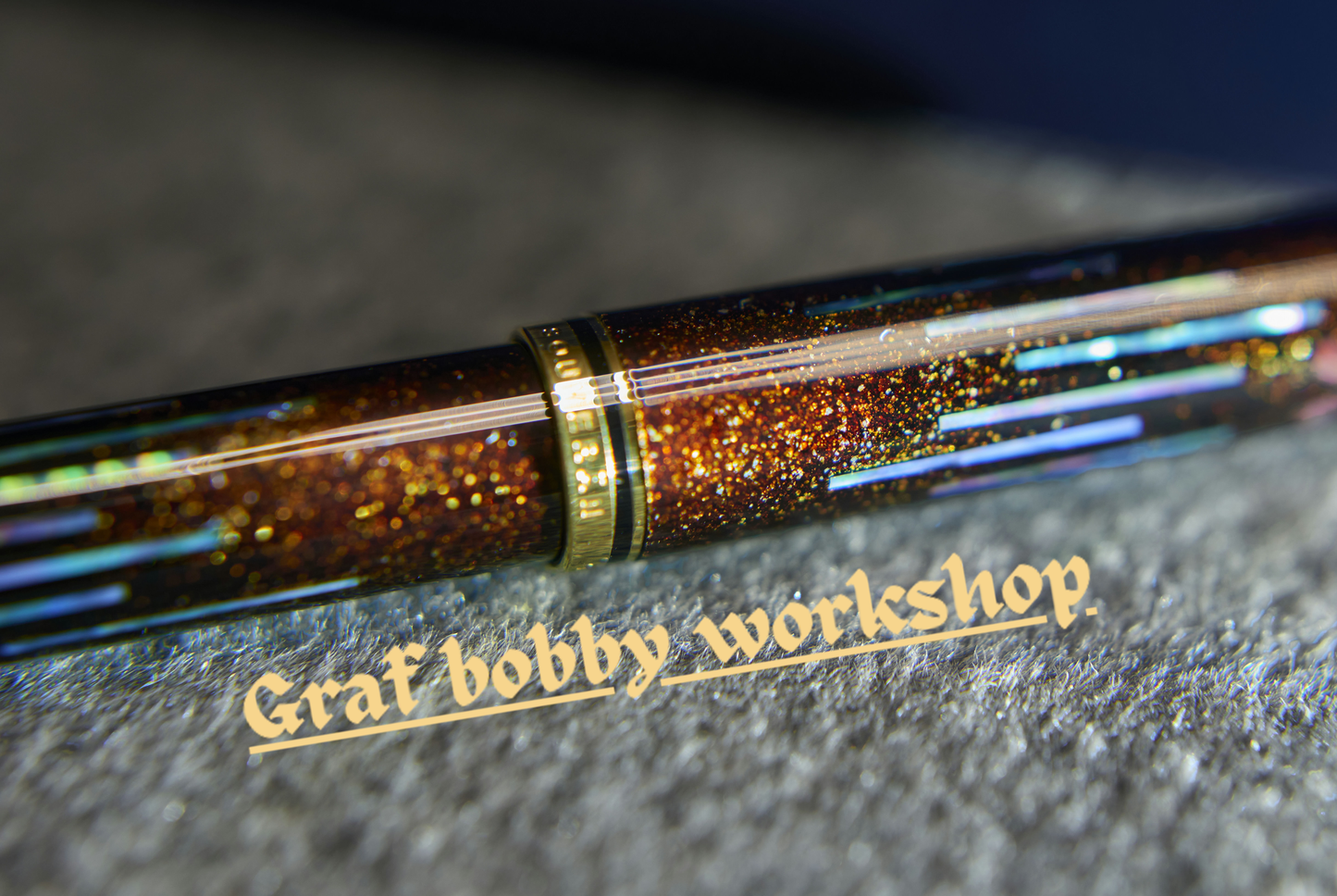 Pelikan M800/400 Black Urushi with Nashiji and Raden (Sazae Shell)