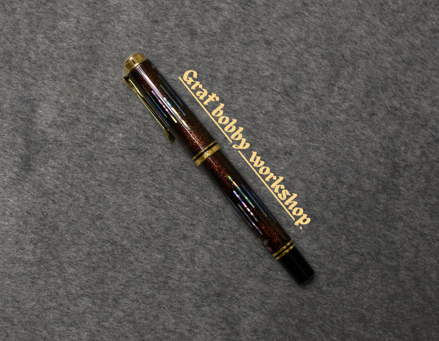 Pelikan M800/400 Black Urushi with Nashiji and Raden (Sazae Shell）