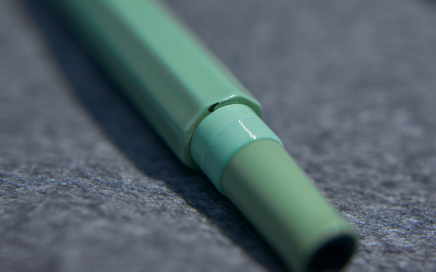 Ebonite Green Urushi Octagonal Fountain Pen Barrel, compatible with Sailor 1911L/Progear nibs.(with flaws)