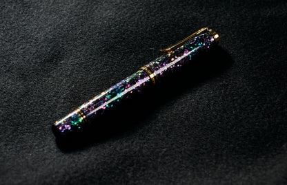 Pelikan M1000/M800 Black Urushi with Raden（Aogai）