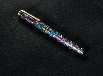 Pelikan M1000/M800 Black Urushi with Raden（Aogai）