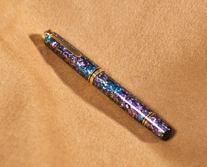 Pelikan M1000/M800 Black Urushi with Raden（Aogai）
