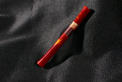 Aka-Tamenuri Maple Leaf NFC Fountain Pen Barrel