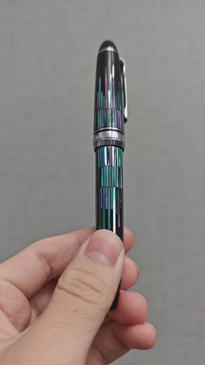 Sailor ProGear/1911L Black Urushi and Raden (Sazae Shell)