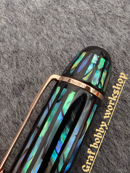 MB 149/146 Black Urushi and Raden (Paua Shell)