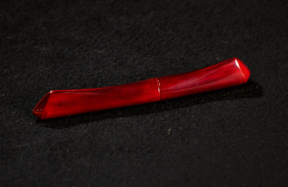 Ebonite/Ebony Aka-Tamenuri Dorsal Fin Fountain Pen Barrel