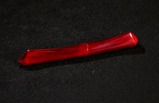 Ebonite/Ebony Aka-Tamenuri Dorsal Fin Fountain Pen Barrel